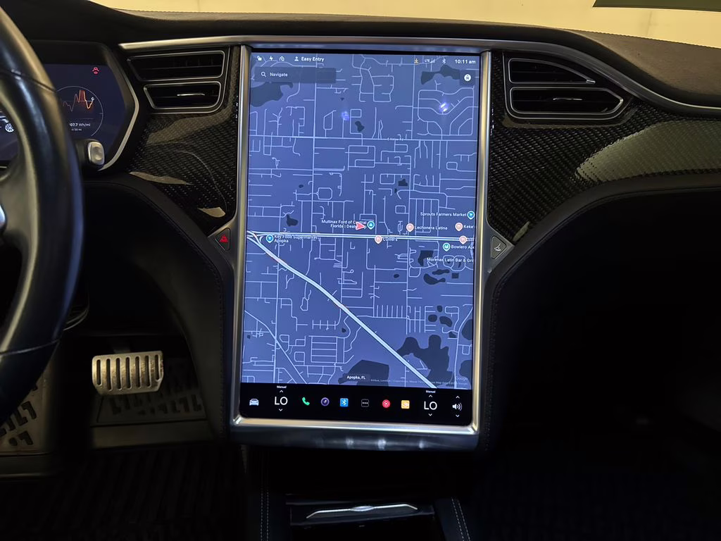 2015 Black Tesla Model S 85D AWD Hatchback