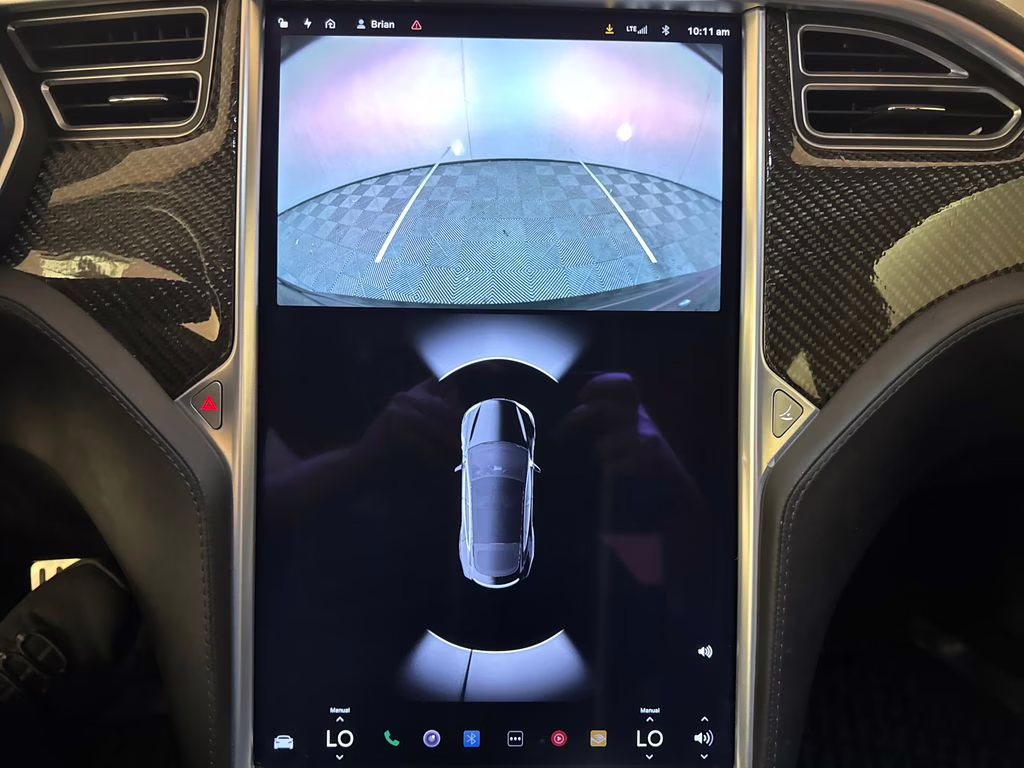 2015 Black Tesla Model S 85D AWD Hatchback