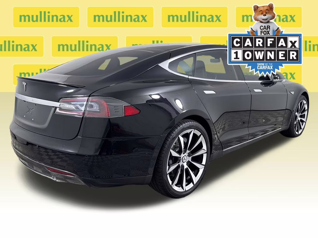 2015 Black Tesla Model S 85D AWD Hatchback