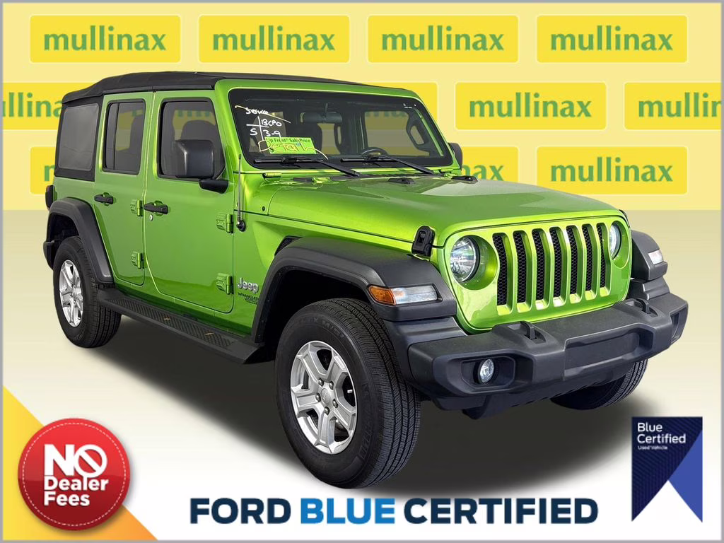 2019 Mojito! Clearcoat Jeep Wrangler Unlimited Sport S 4X4 SUV