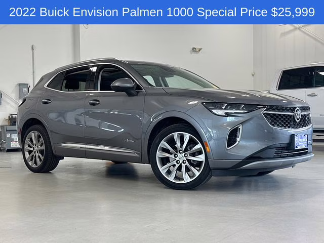 2022 Satin Steel Gray Metallic Buick Envision Avenir AWD SUV