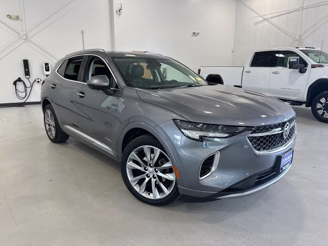 2022 Satin Steel Gray Metallic Buick Envision Avenir AWD SUV