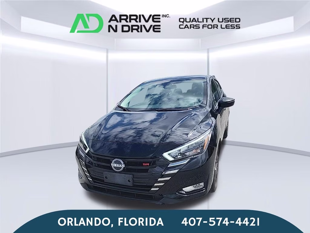 2024 Super Black Nissan Versa 1.6 SR FWD Sedan