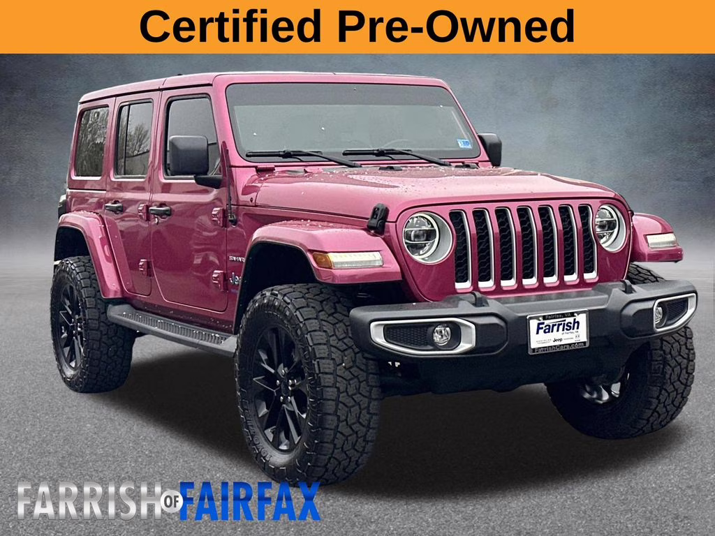 2021 Tuscadero Pearlcoat Jeep Wrangler Unlimited Sahara 4xe 4X4 SUV