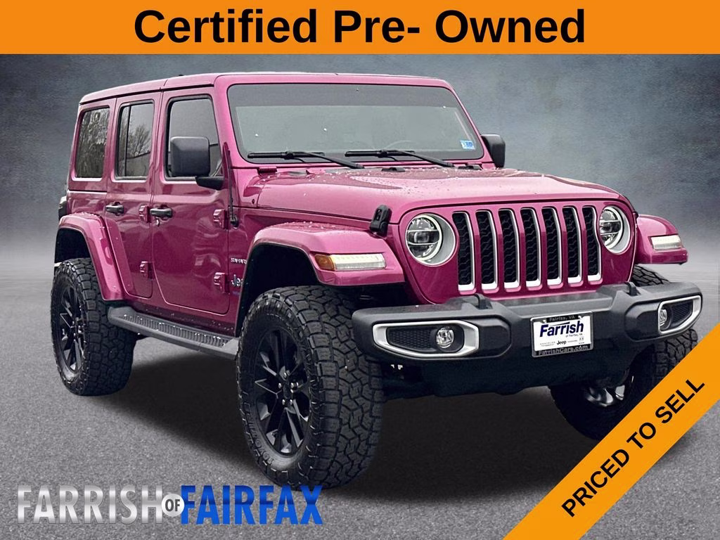 2021 Tuscadero Pearlcoat Jeep Wrangler Unlimited Sahara 4xe 4X4 SUV