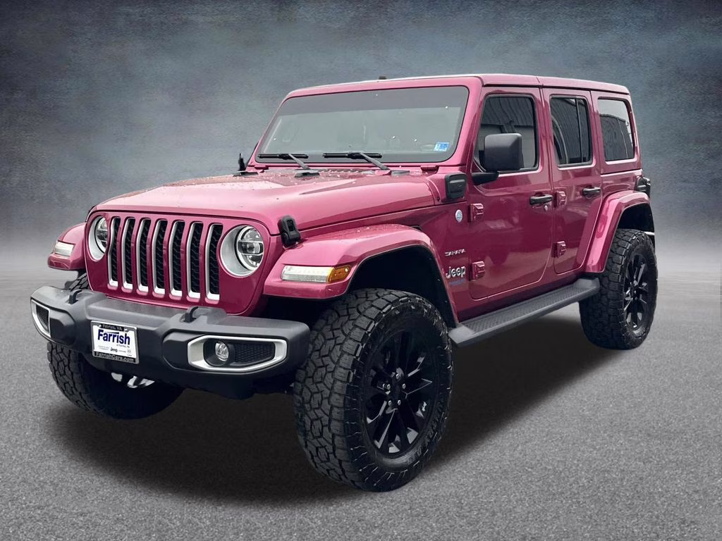 2021 Tuscadero Pearlcoat Jeep Wrangler Unlimited Sahara 4xe 4X4 SUV