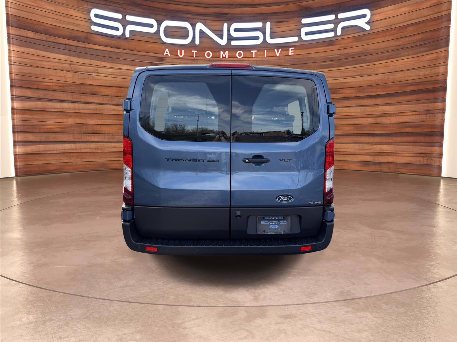 2026 Blue Metallic Ford Transit Passenger Wagon XLT RWD Van