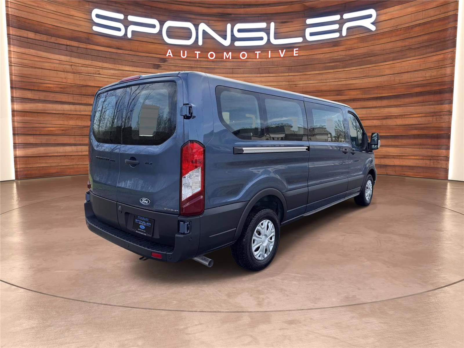2026 Blue Metallic Ford Transit Passenger Wagon XLT RWD Van