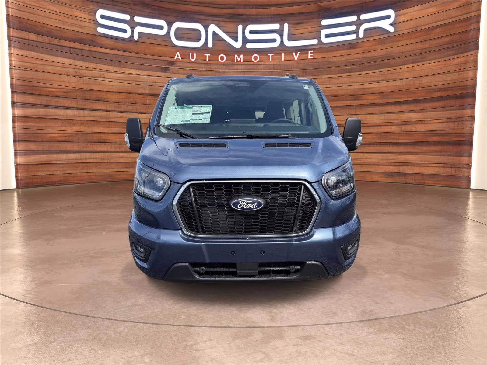 2026 Blue Metallic Ford Transit Passenger Wagon XLT RWD Van