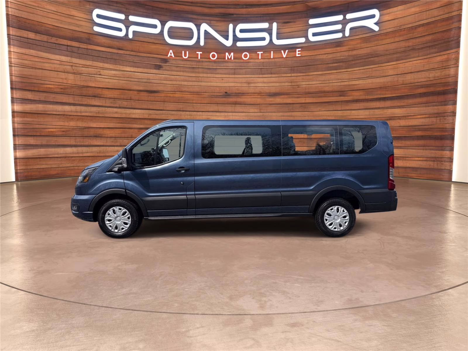 2026 Blue Metallic Ford Transit Passenger Wagon XLT RWD Van