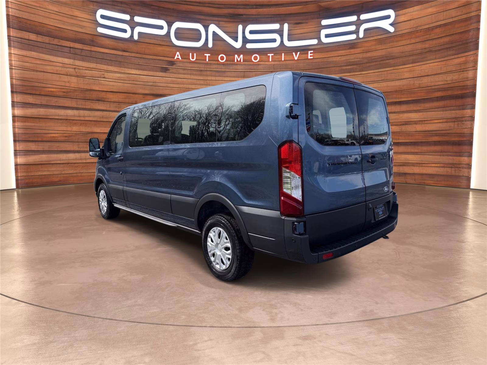2026 Blue Metallic Ford Transit Passenger Wagon XLT RWD Van