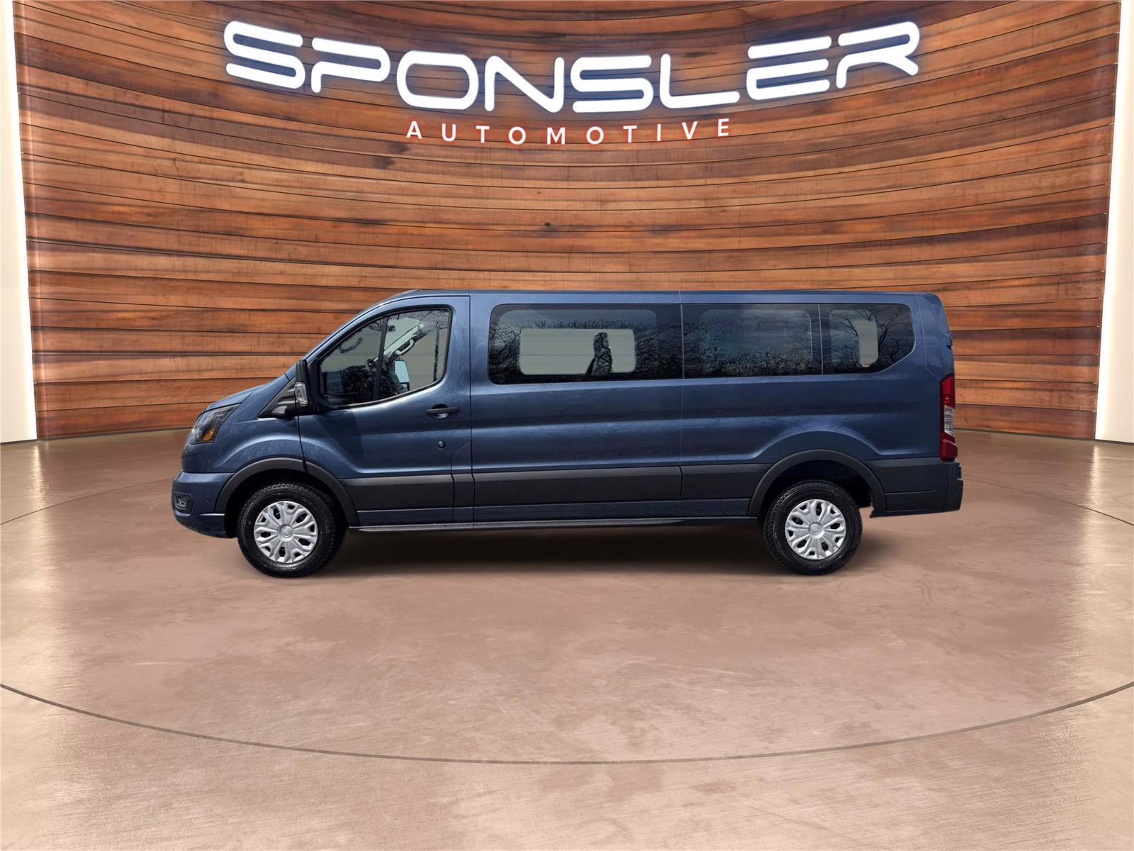2026 Blue Metallic Ford Transit Passenger Wagon XLT RWD Van