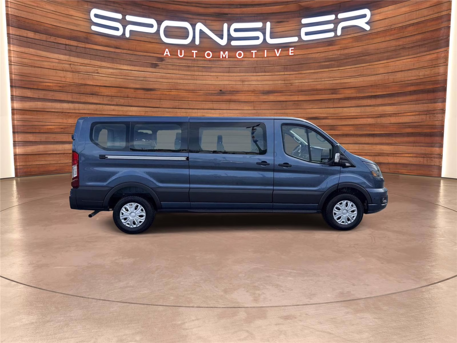 2026 Blue Metallic Ford Transit Passenger Wagon XLT RWD Van