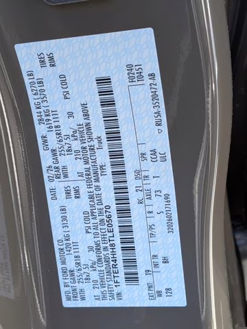 2026 Gray Ford Ranger XLT 4X4 Truck