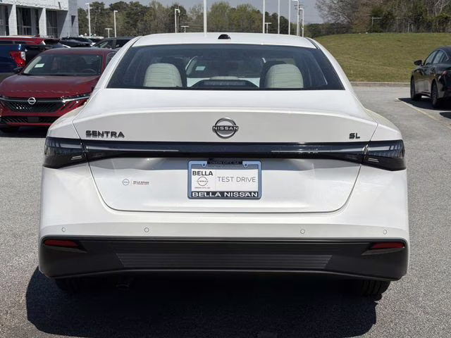 2026 Aspen White Tricoat Nissan Sentra SL FWD Sedan