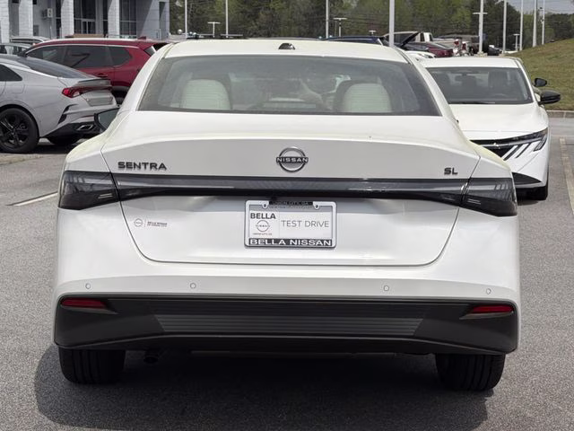 2026 Aspen White Tricoat Nissan Sentra SL FWD Sedan