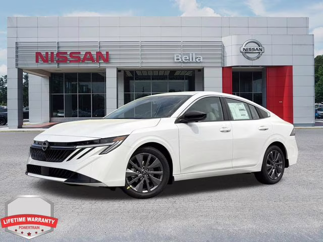 2026 Aspen White Tricoat Nissan Sentra SL FWD Sedan