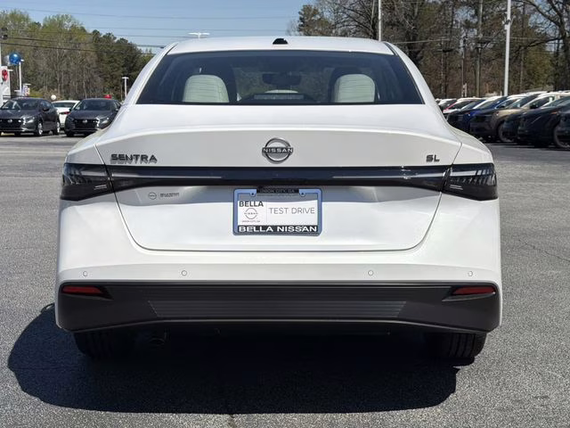 2026 Aspen White Tricoat Nissan Sentra SL FWD Sedan