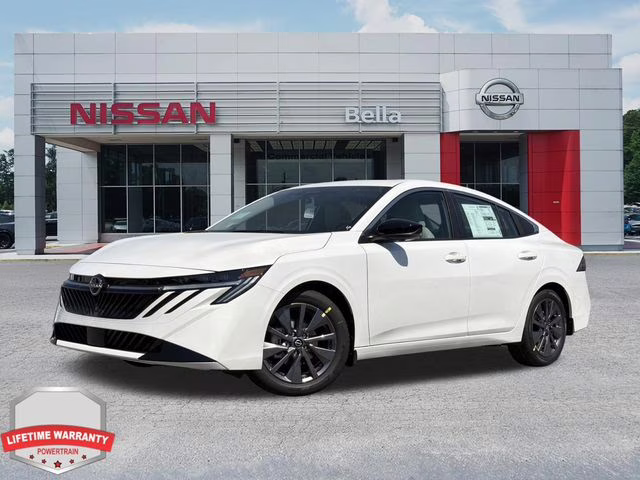 2026 Aspen White Tricoat Nissan Sentra SL FWD Sedan