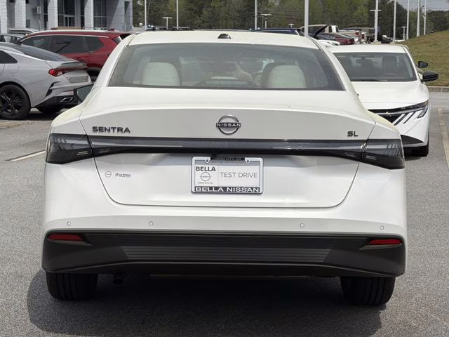 2026 Aspen White Tricoat Nissan Sentra SL FWD Sedan
