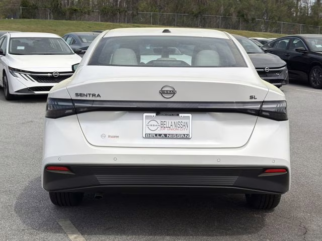 2026 Aspen White Tricoat Nissan Sentra SL FWD Sedan