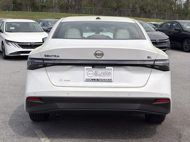 2026 Aspen White Tricoat Nissan Sentra SL FWD Sedan
