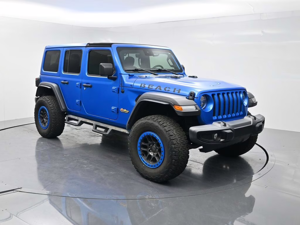 2022 Hydro Blue Pearl Coat Jeep Wrangler Unlimited Freedom Edition 4X4 SUV