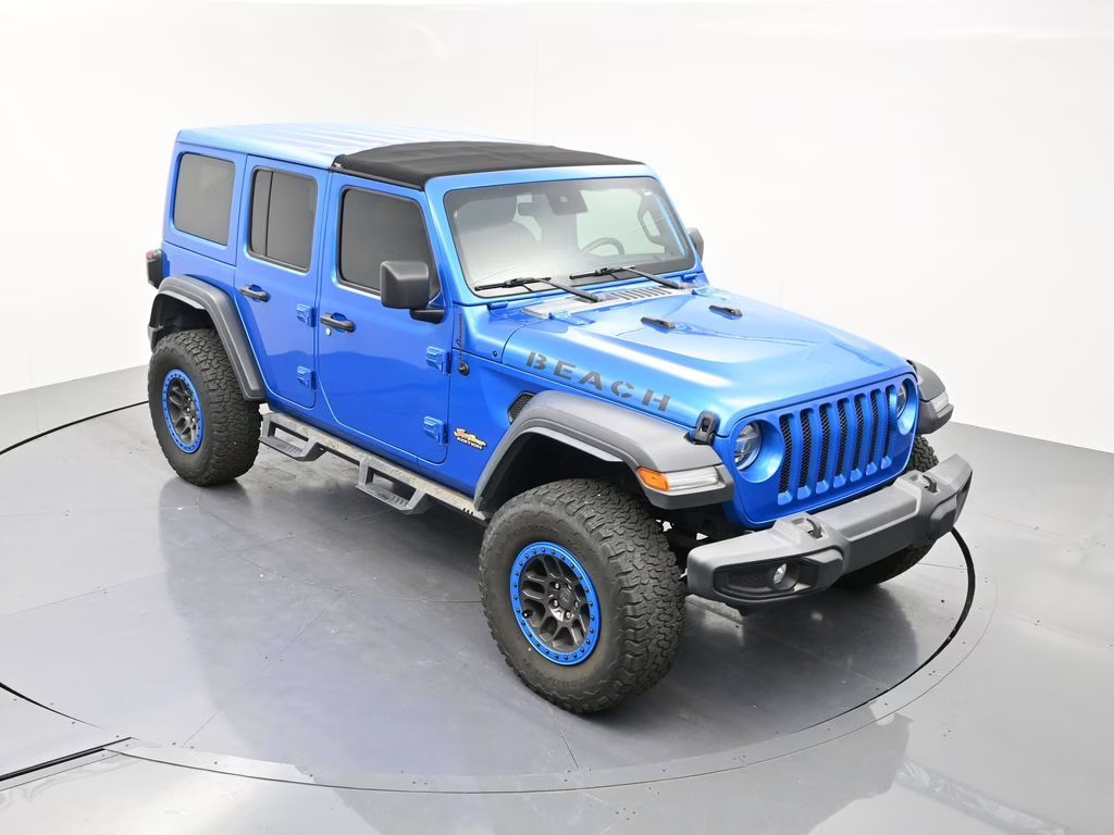 2022 Hydro Blue Pearl Coat Jeep Wrangler Unlimited Freedom Edition 4X4 SUV