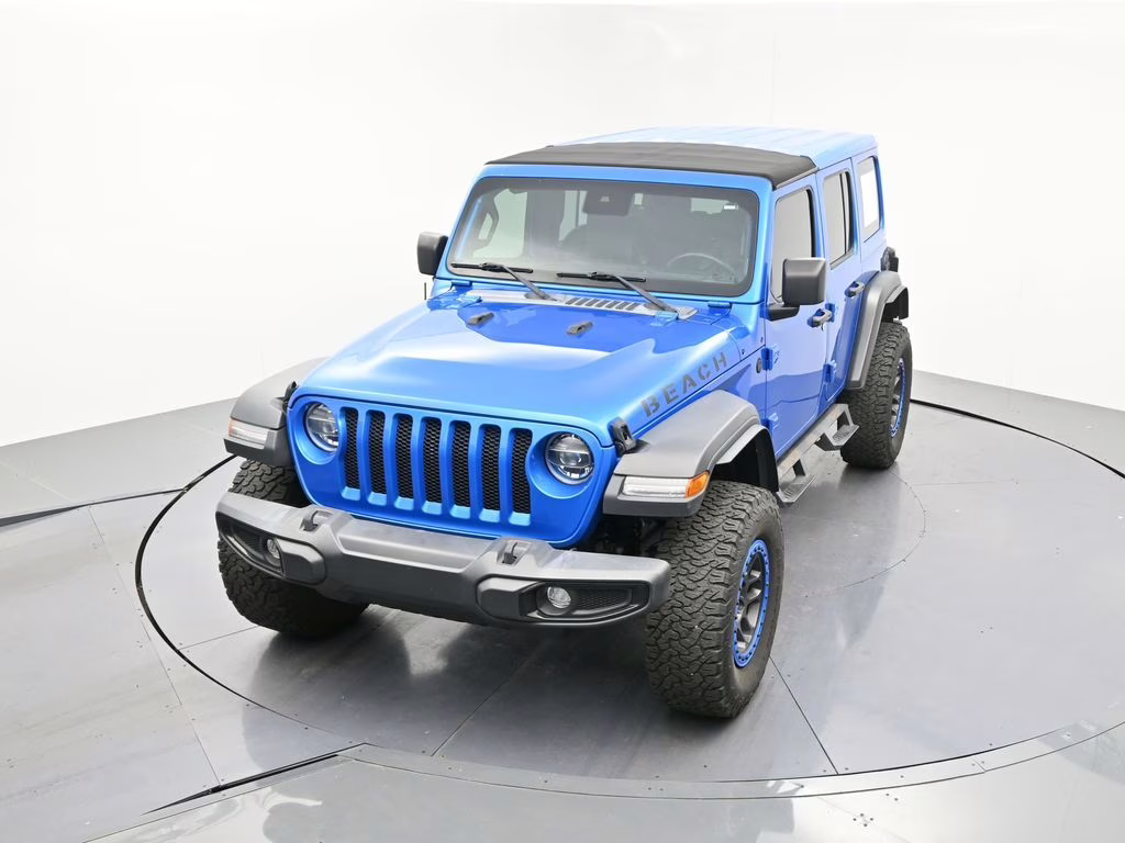 2022 Hydro Blue Pearl Coat Jeep Wrangler Unlimited Freedom Edition 4X4 SUV