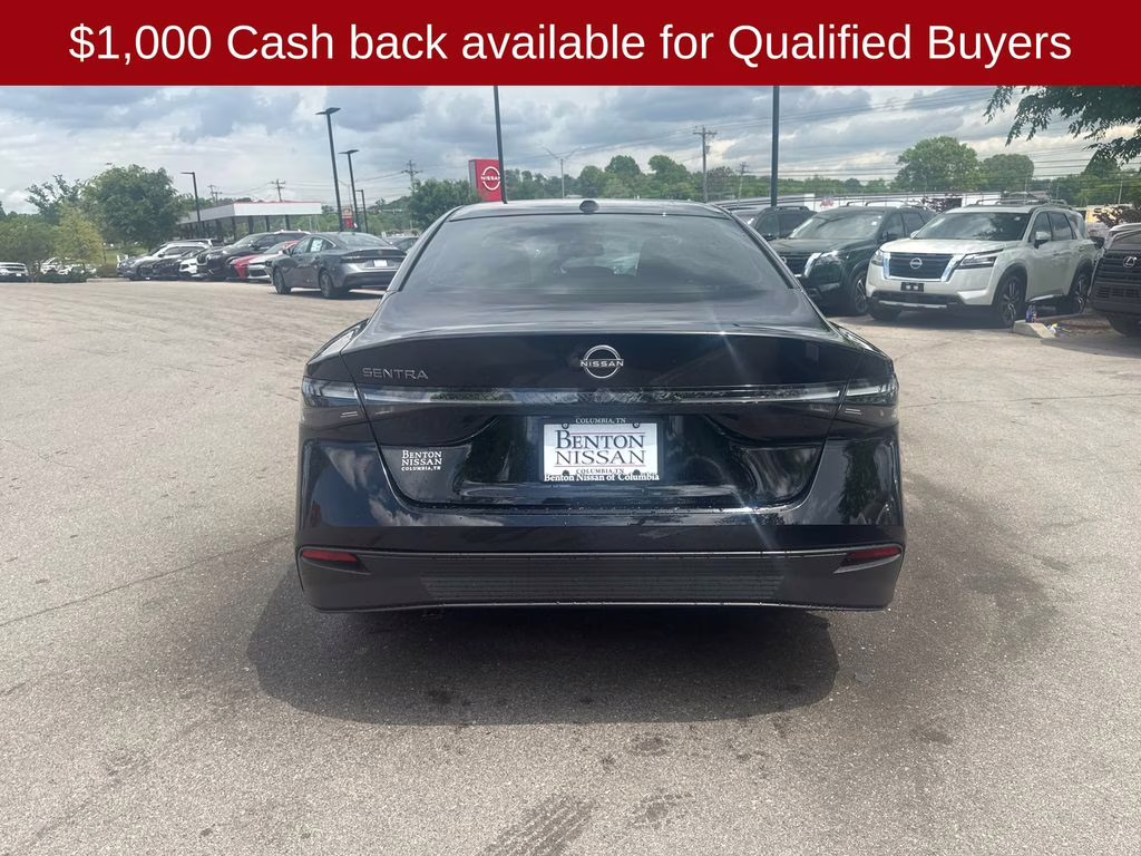2026 Super Black Nissan Sentra SV FWD Sedan