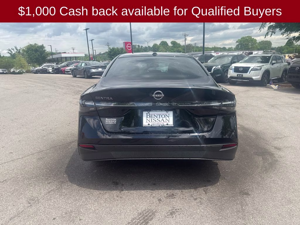 2026 Super Black Nissan Sentra SV FWD Sedan