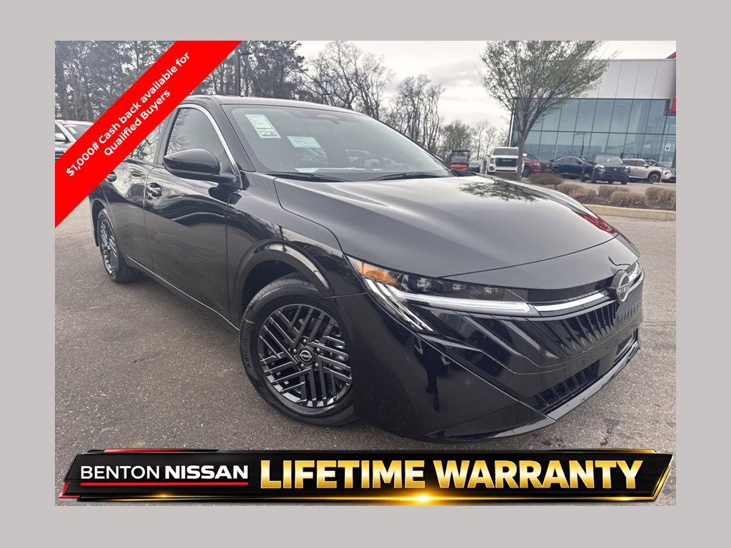 2026 Super Black Nissan Sentra SV FWD Sedan