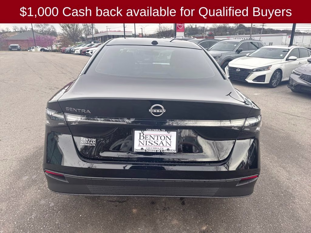2026 Super Black Nissan Sentra SV FWD Sedan