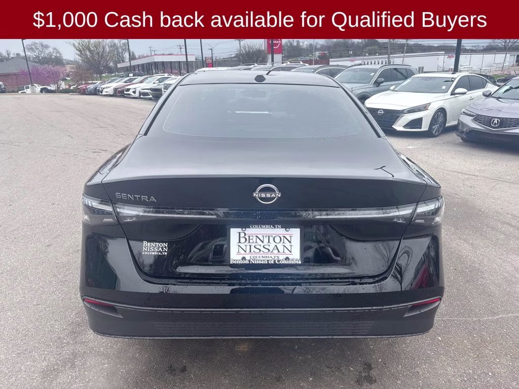 2026 Super Black Nissan Sentra SV FWD Sedan