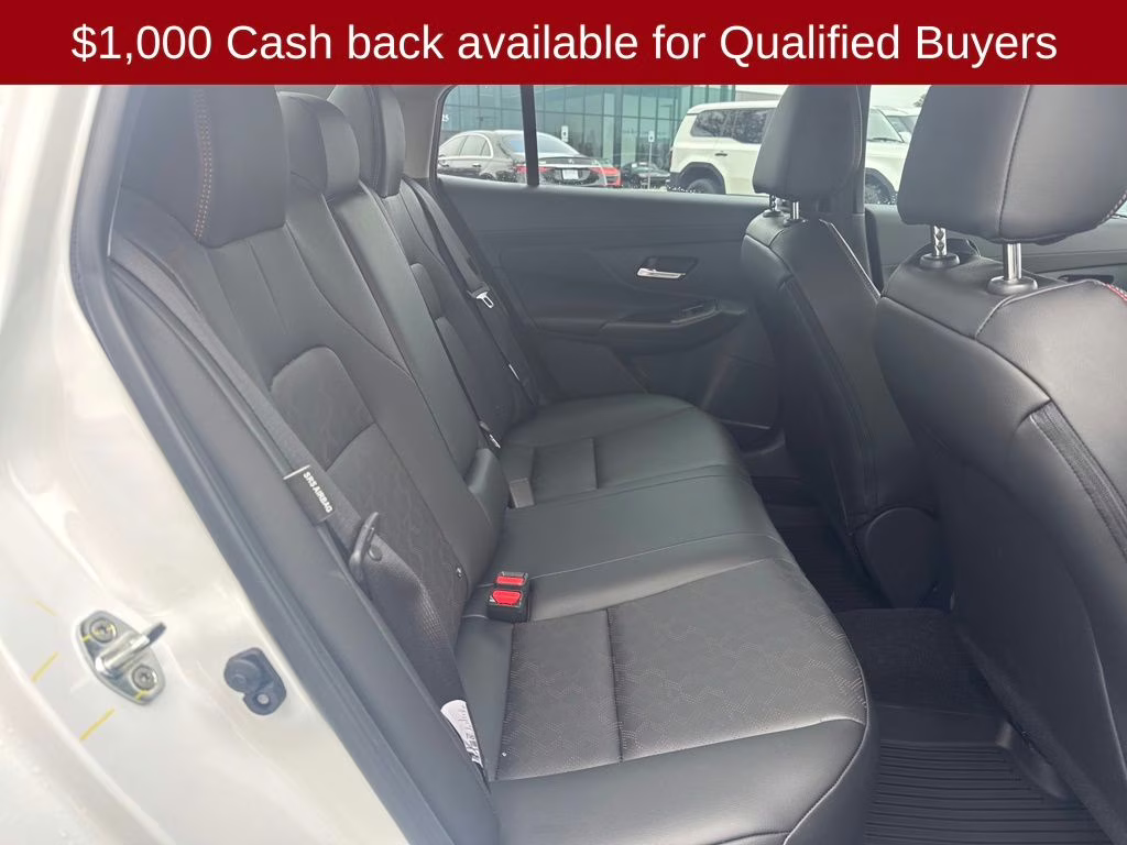 2026 Aspen White/Super Black Nissan Sentra SR FWD Sedan