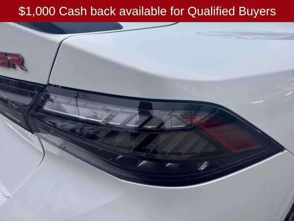 2026 Aspen White/Super Black Nissan Sentra SR FWD Sedan