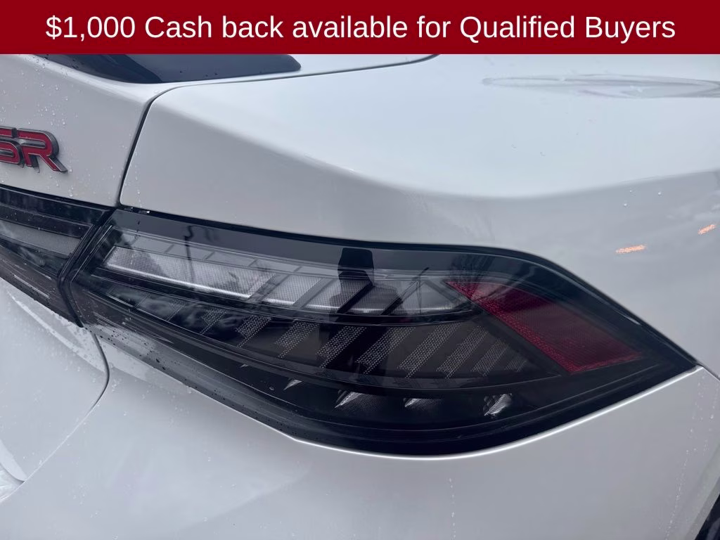 2026 Aspen White/Super Black Nissan Sentra SR FWD Sedan