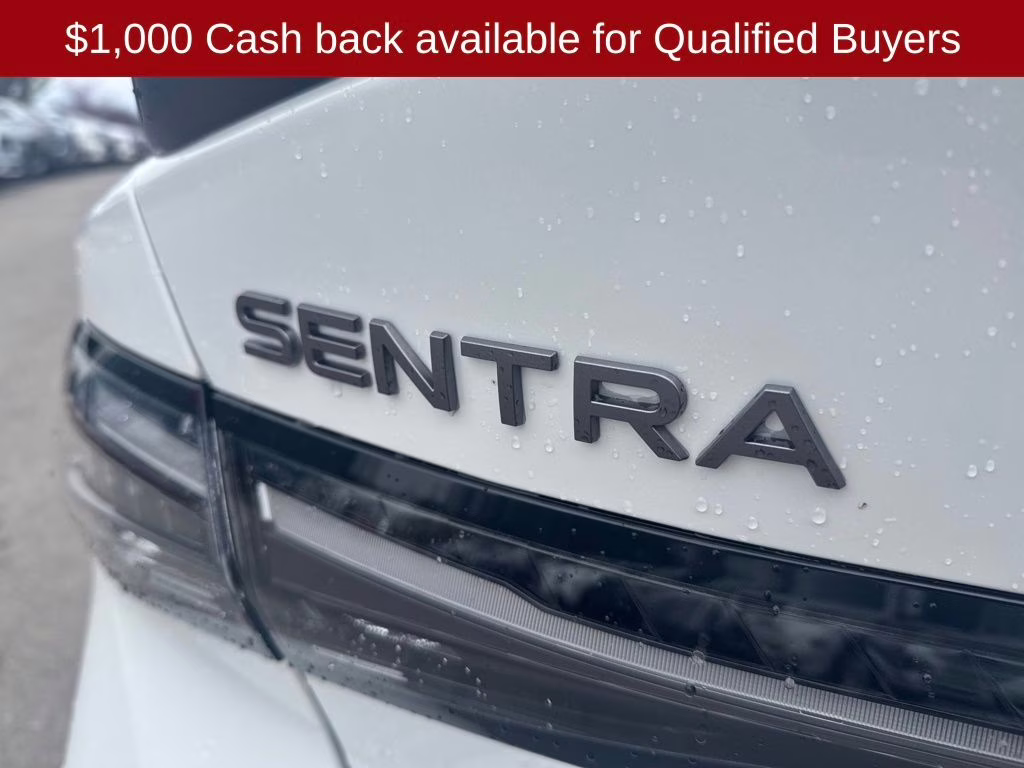 2026 Aspen White/Super Black Nissan Sentra SR FWD Sedan