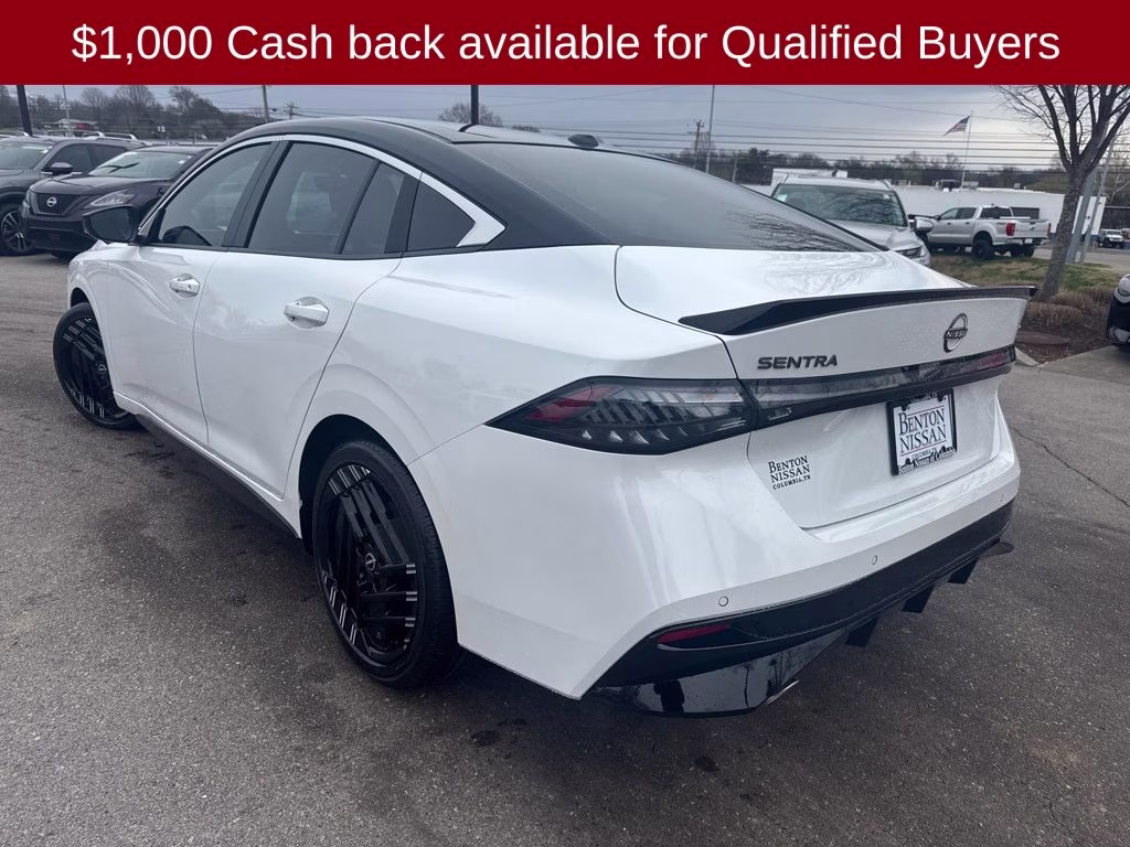 2026 Aspen White/Super Black Nissan Sentra SR FWD Sedan