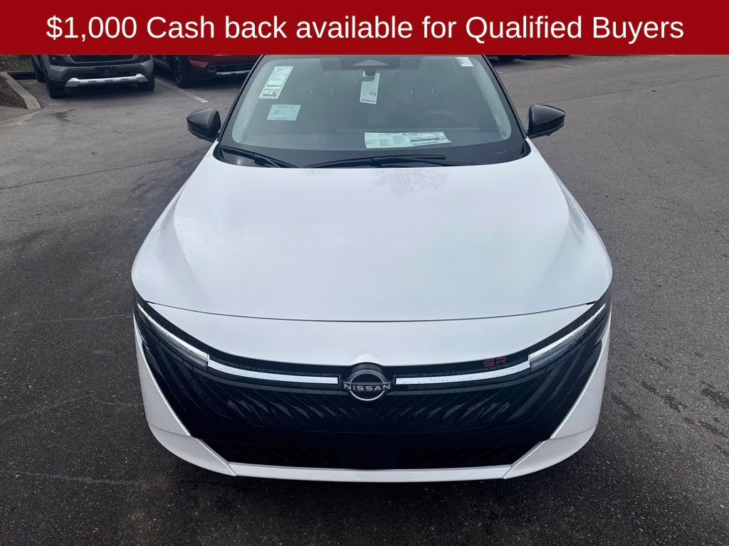 2026 Aspen White/Super Black Nissan Sentra SR FWD Sedan