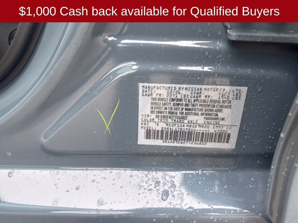 2026 Atlantic Gray Metallic Nissan Sentra SL FWD Sedan