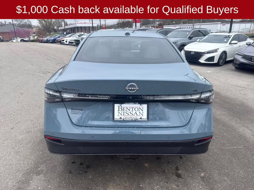 2026 Atlantic Gray Metallic Nissan Sentra SL FWD Sedan