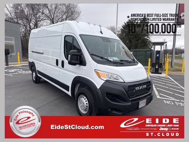 2026 Bright White Clearcoat Ram ProMaster 2500 High Roof FWD Van