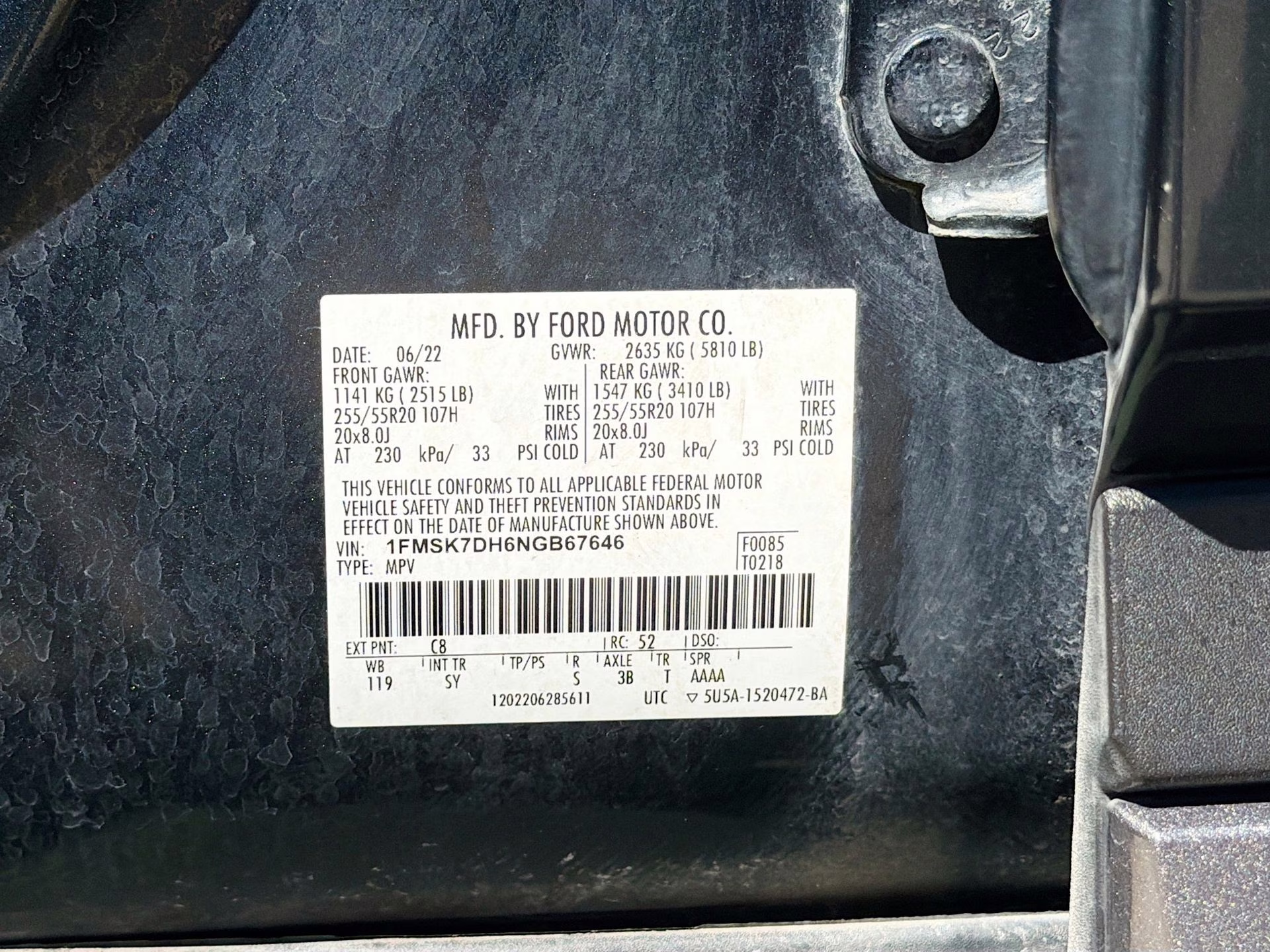 2022 Stone Blue Metallic Ford Explorer XLT RWD SUV