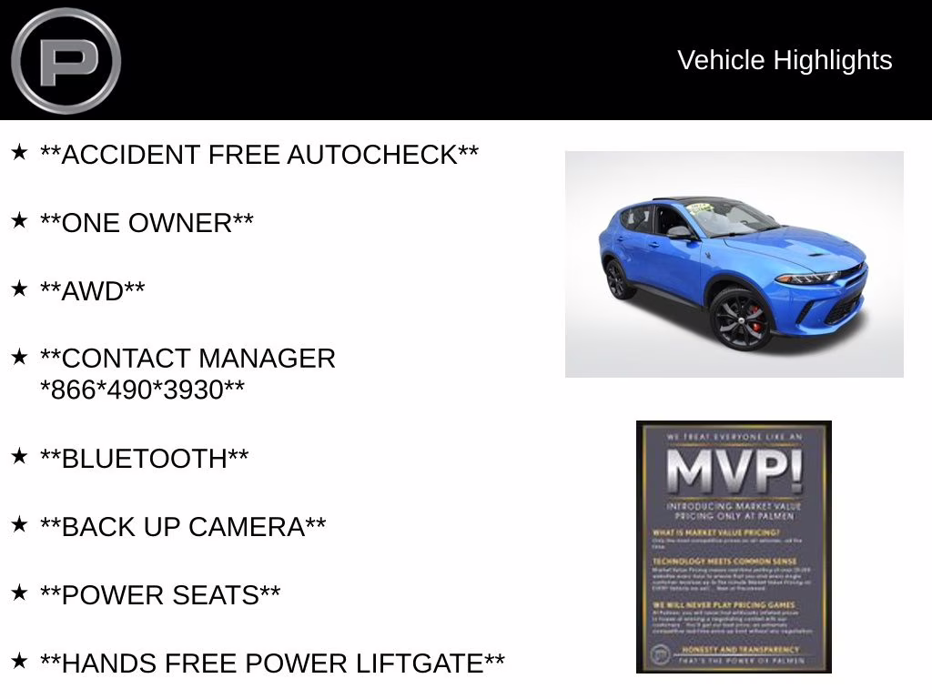 2024 Blu Bayou Dodge Hornet GT Plus AWD SUV