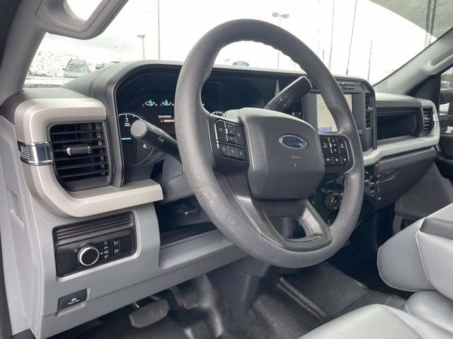 2024 Agate Black Metallic Ford Super Duty F-350 DRW XL Flatbed 4X4 Chassis