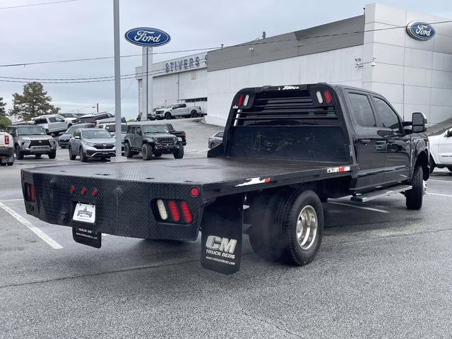 2024 Agate Black Metallic Ford Super Duty F-350 DRW XL Flatbed 4X4 Chassis