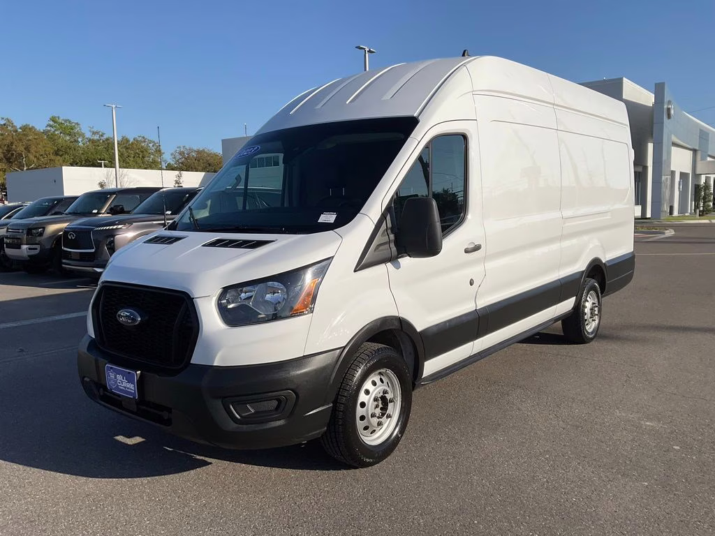 2023 Oxford White Ford Transit-250 AWD HIGH ROOF EXTENDED AWD Van