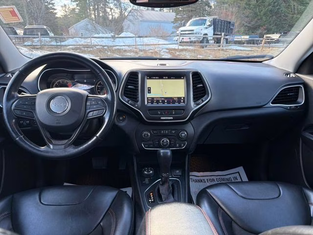 2021 Hydro Blue Pearlcoat Jeep Cherokee Trailhawk 4X4 SUV