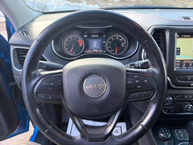 2021 Hydro Blue Pearlcoat Jeep Cherokee Trailhawk 4X4 SUV